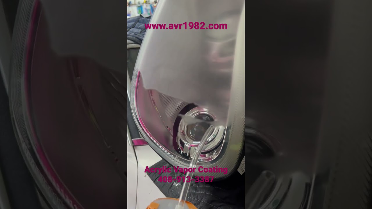 The best way to restore your headlights. Acrylic Vapor Coating.