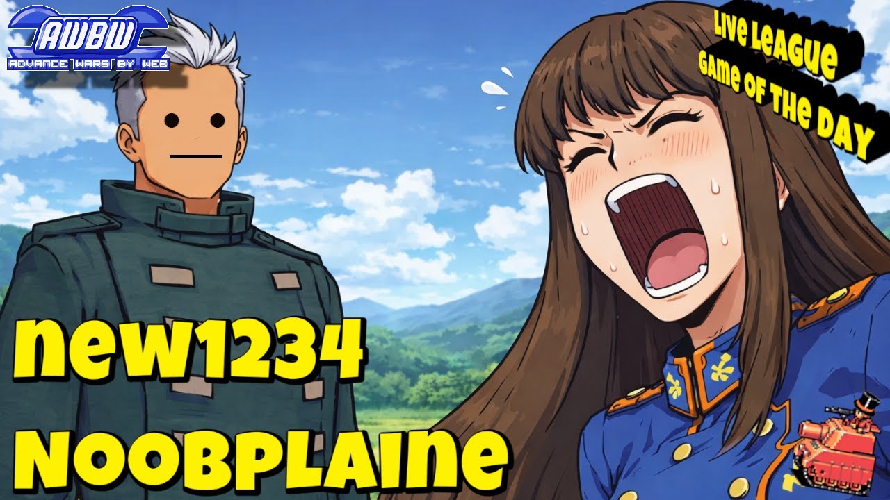 AWBW Live Game of the day - Ep. 250 - new1234 vs Noobplaine