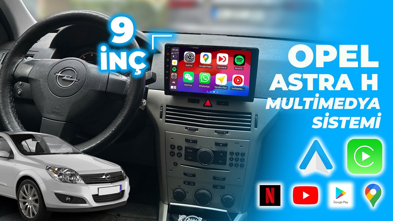 Opel Astra H CarPlay ve AndroidAuto Destekli Android Multimedya Sistemi 22-1655