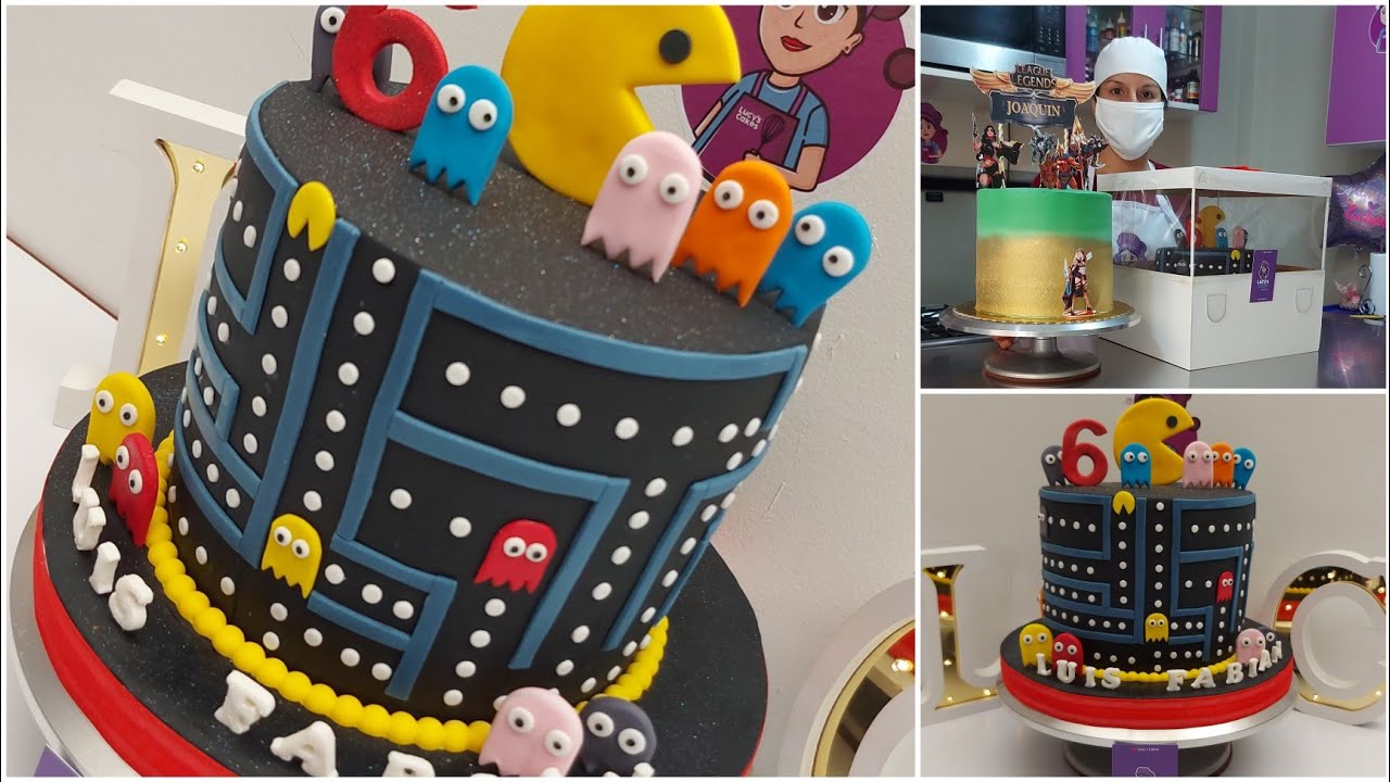 Pastel Pac Man en #fondant | la importancia de usar #cmc | si te suscribes aprenderás todo ésto y +