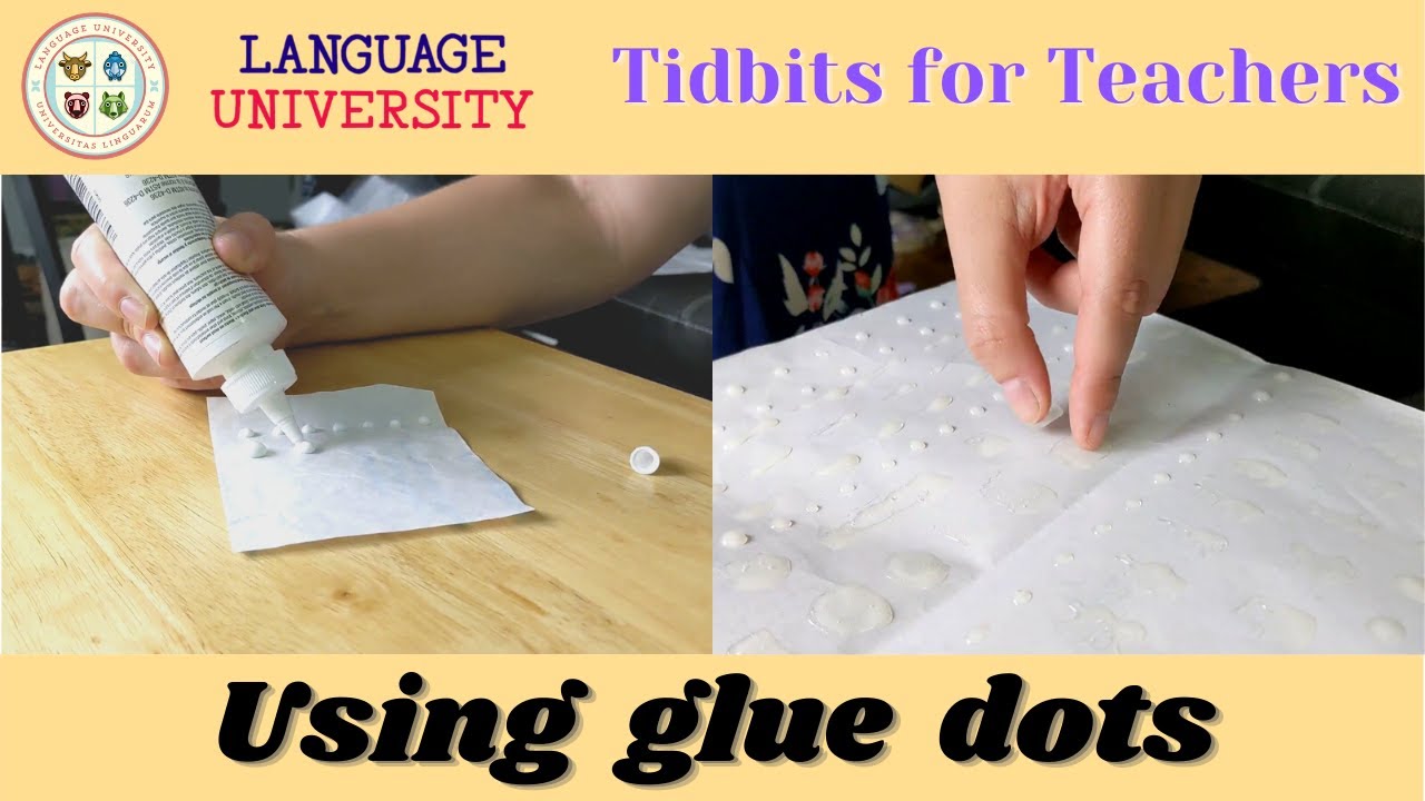 Tidbits for Teachers: Using glue dots