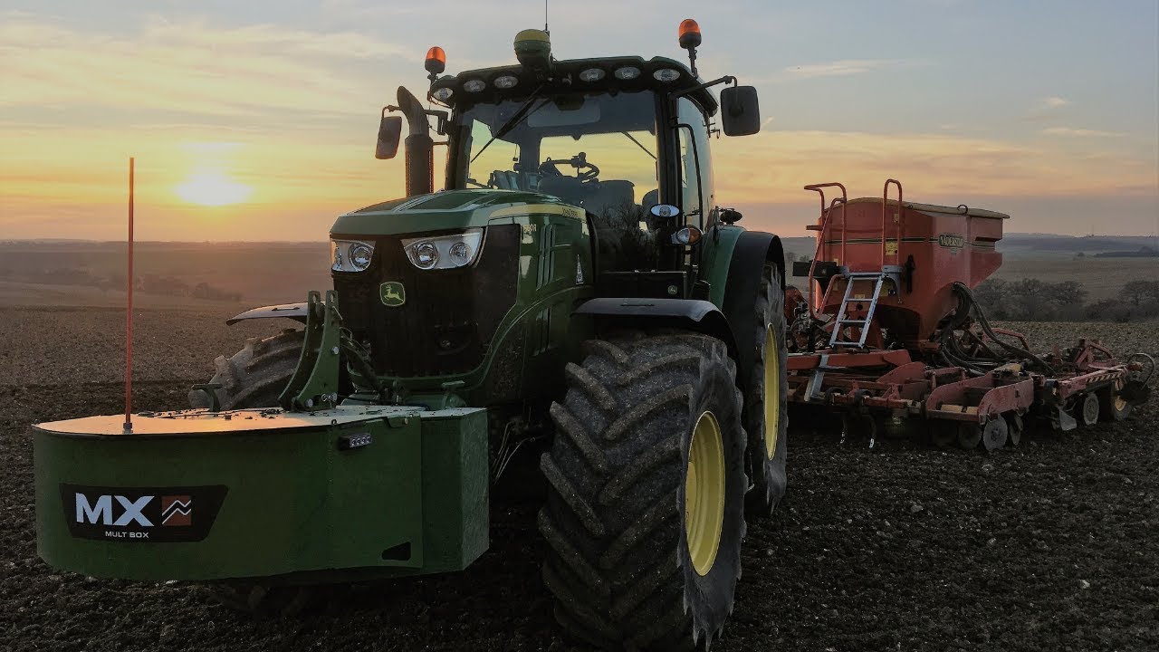 Весеннее бурение 2019JD 6190R+Vaderstad Rapid A400