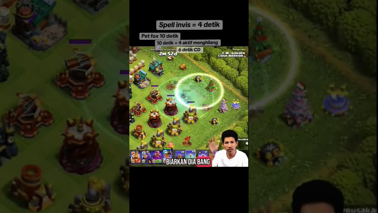 tips and trick memakai rc invisible by ciduk warior auto B3 #coc #fy #getyourclashback #ClashOfClans