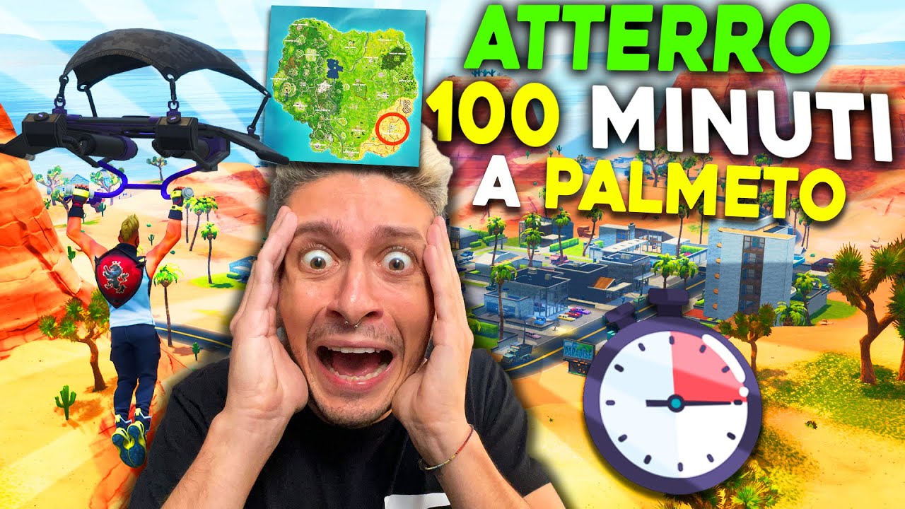 ATTERRO PER 100 MINUTI A PALMETO PARADISIACO IN COSTUME DA BAGNO !!