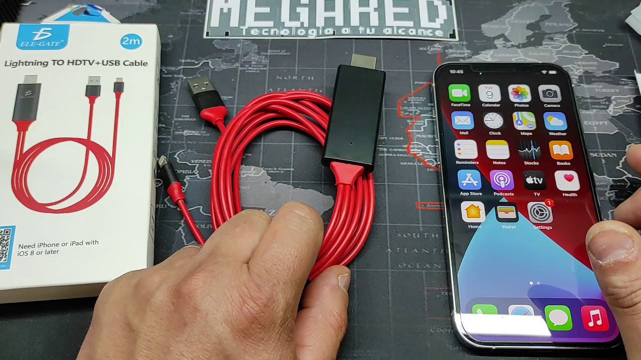 Conecta tu celular a la tv !!! Cable IPhone IPAD Lightning A Hdmi 1080P