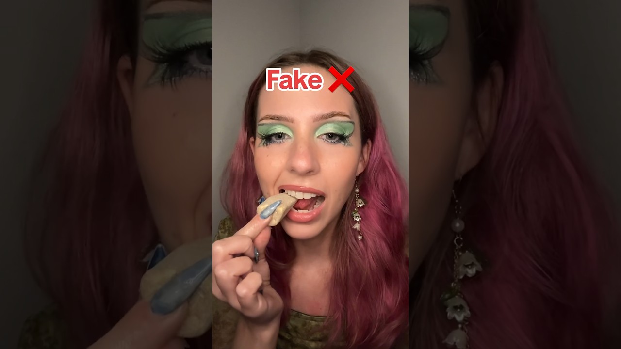 ⚠️ biting sounds ahead 🪨 how many did you guess right? #rocks #satisfying #asmr #tingles #mukbang