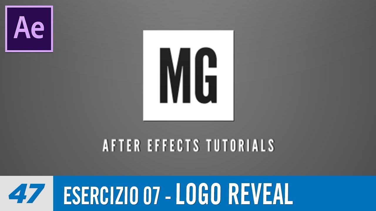 Corso After Effects - 47 - Esercizio 07 - Logo Reveal