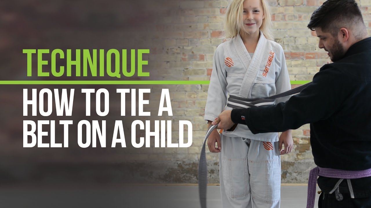 How to Tie a Martial Arts Belt on a Child