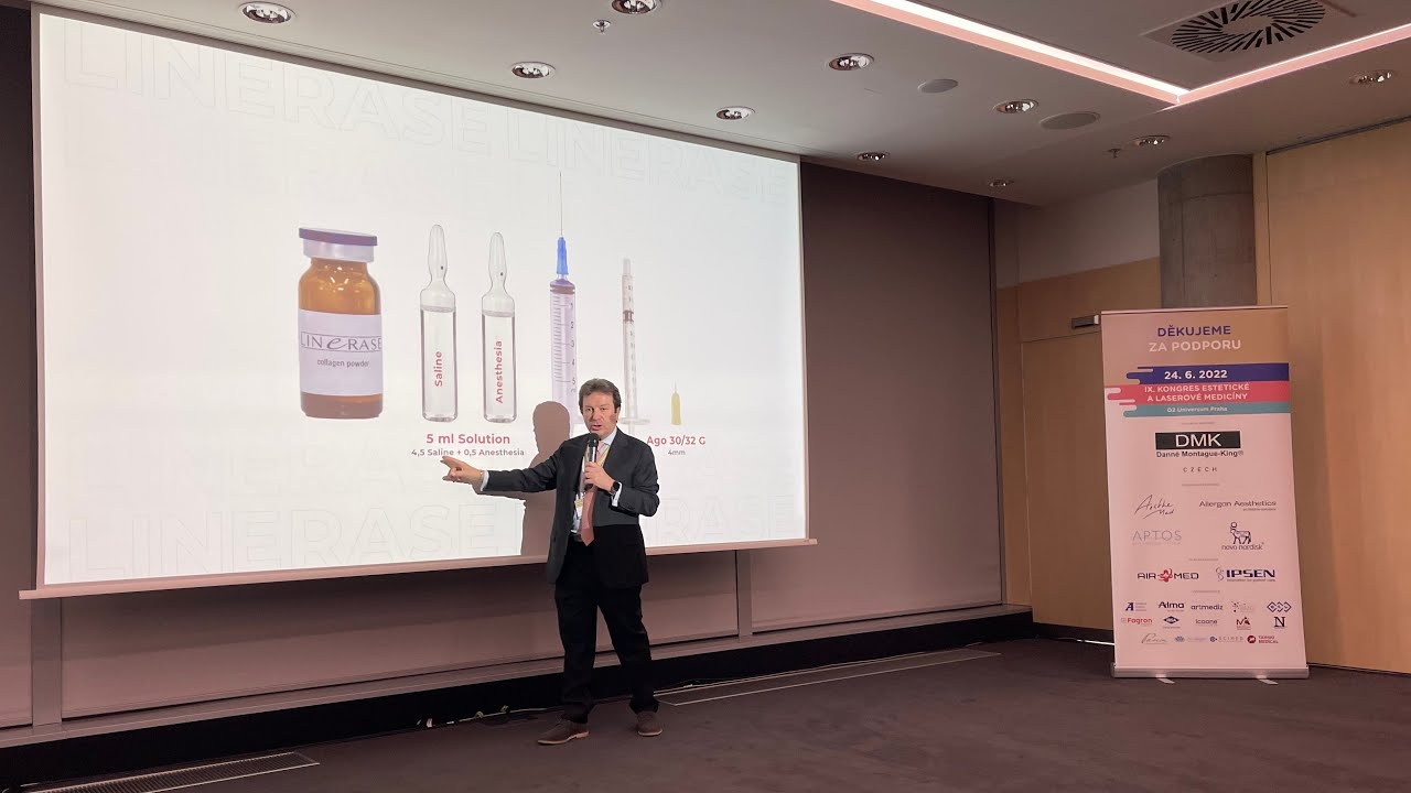 Linerase Congresso Praga - La Biostimolazione con Collagene HTIC