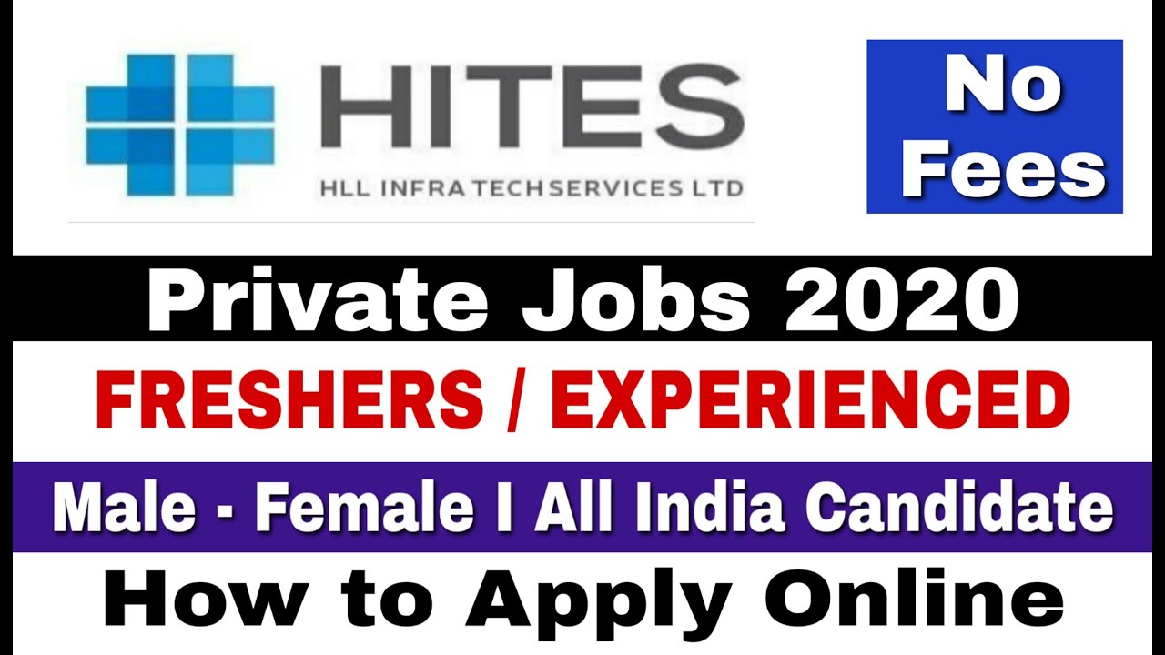 HLL HITES Recruitment 2020 I Private Jobs 2020 I How to Apply Online I Learn Technical