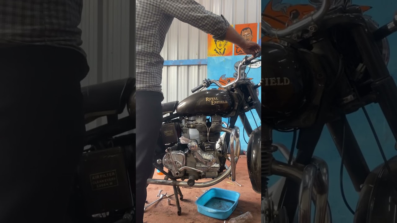 RE CI engine old bullet starting problem solved and point setting 🔥🏍 #oldbulletbike #nayansk