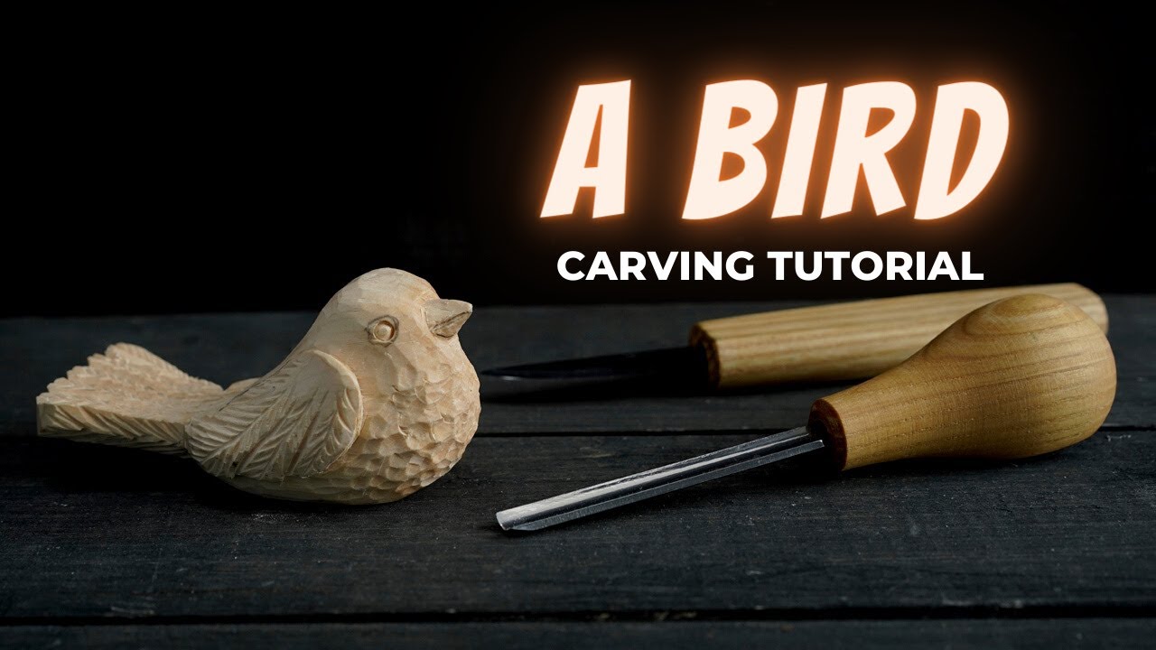 Easy Step-by-Step Bird Wood Carving Tutorial I Easy Wood Carving for Beginners