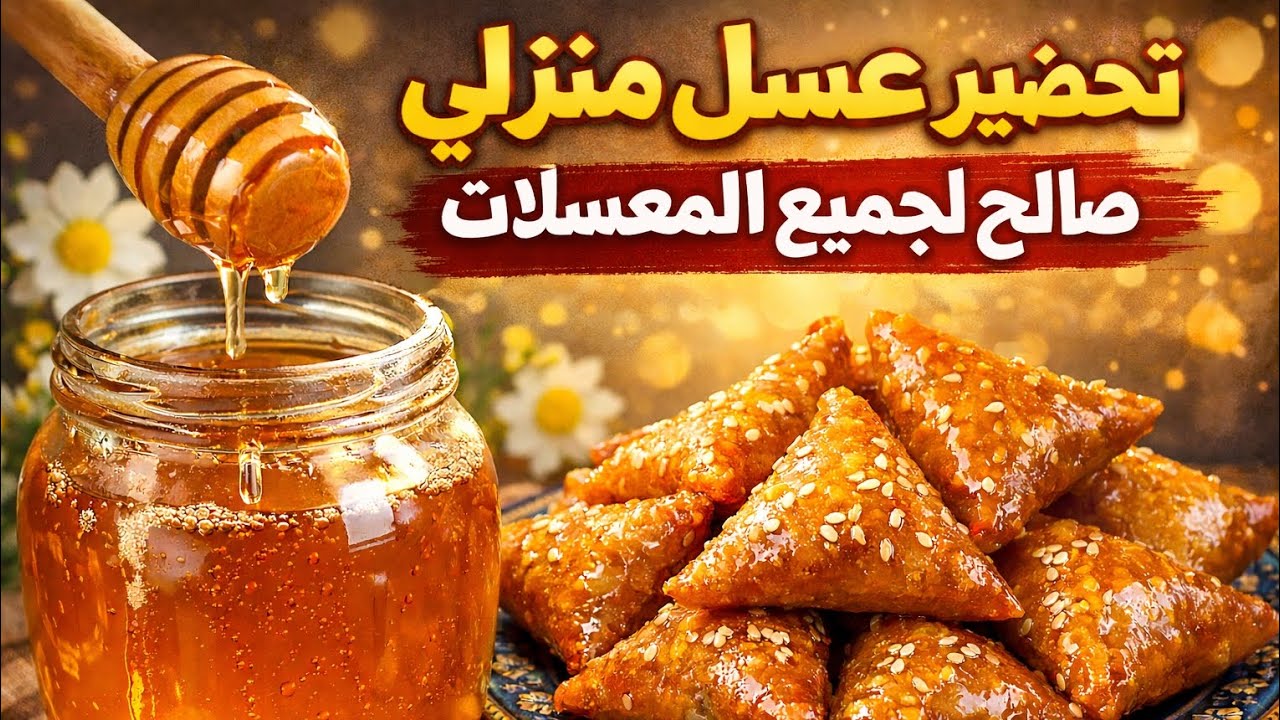 طريقة تحضير عسل منزلي🍯 لجميع المعسلات مع اسرار نجاحه من أول تجربة
