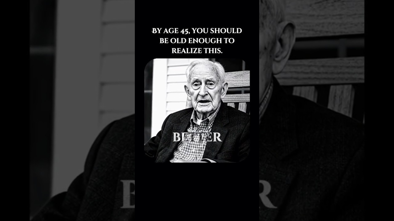 By age 45, you should be old enough to realize this!!! #inspiration #motivation #keepgoing