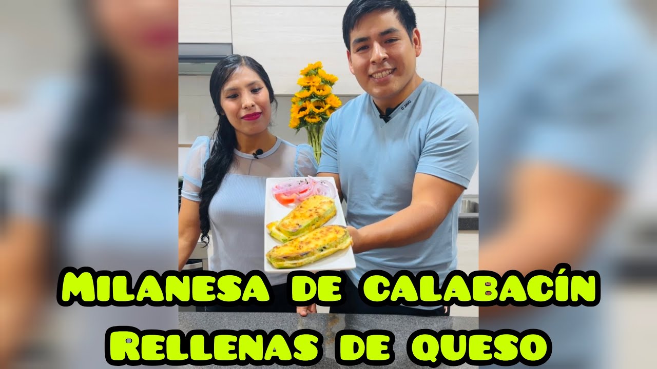 MILANESAS DE CALABACIN RELLENAS DE QUESO