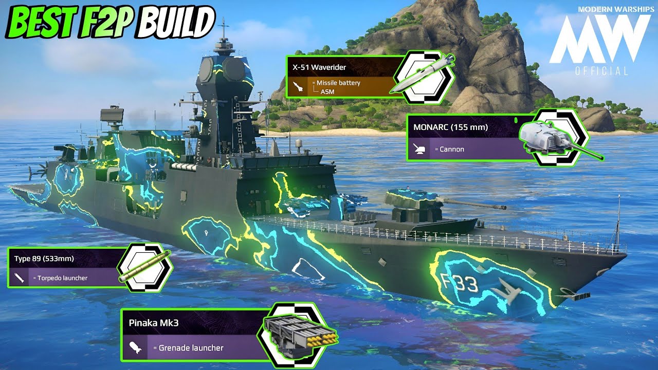 INS Nilgiri - No Need VIP Equipment 😎 Best F2P Build 🔥- Modern Warships 