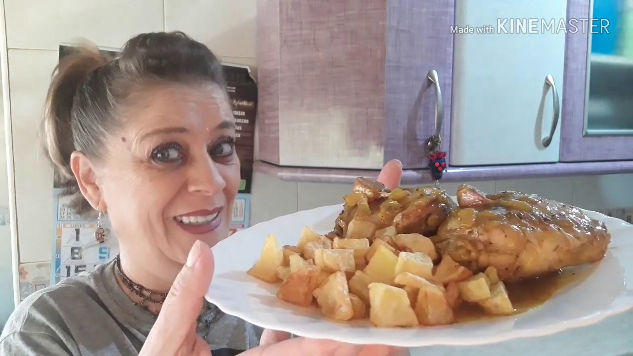 CONTRAMUSLOS DE POLLO EN SALSA de toma pan y moja muy fácil