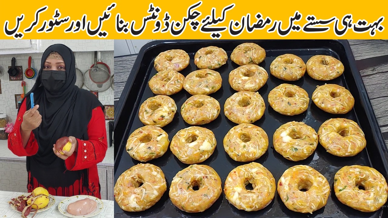 Chicken Donuts Recipe | Potato Chicken Donuts For Iftar Party