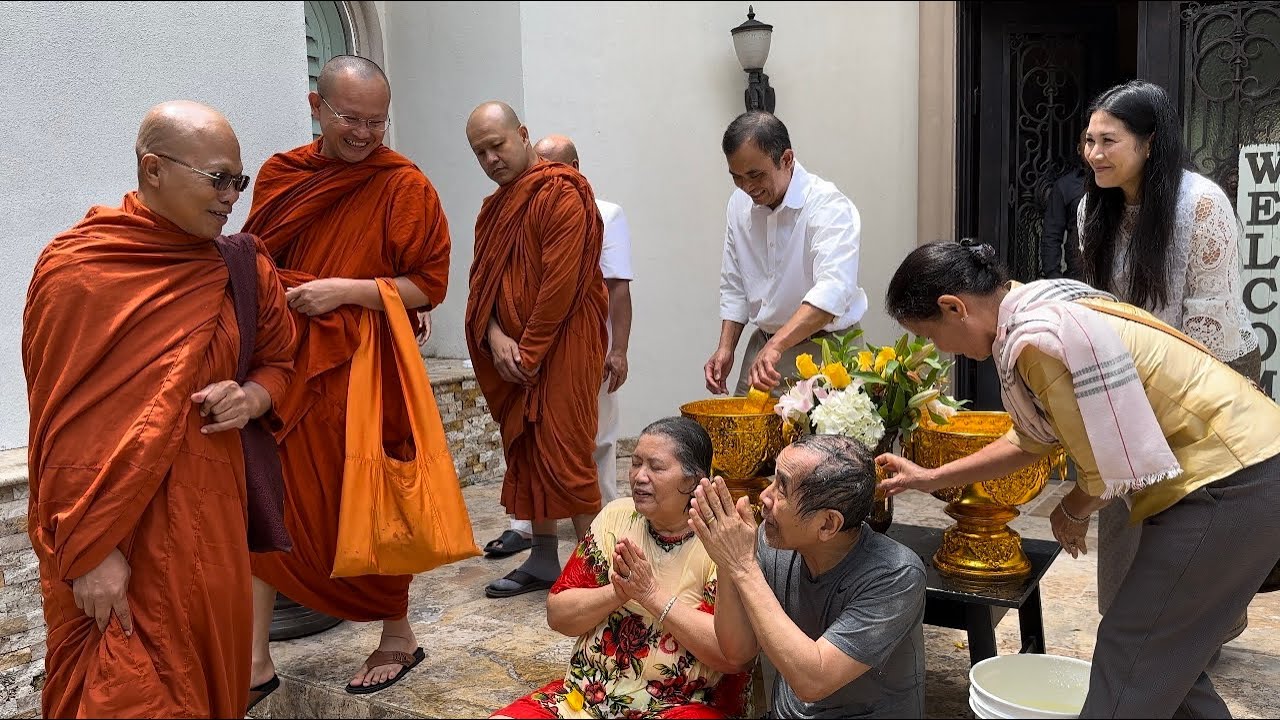 បុណ្យបច្ច័យបួន age extending ceremony for parents 🇰🇭🙏 #cambodian #cambodia #khmer #foodvlog