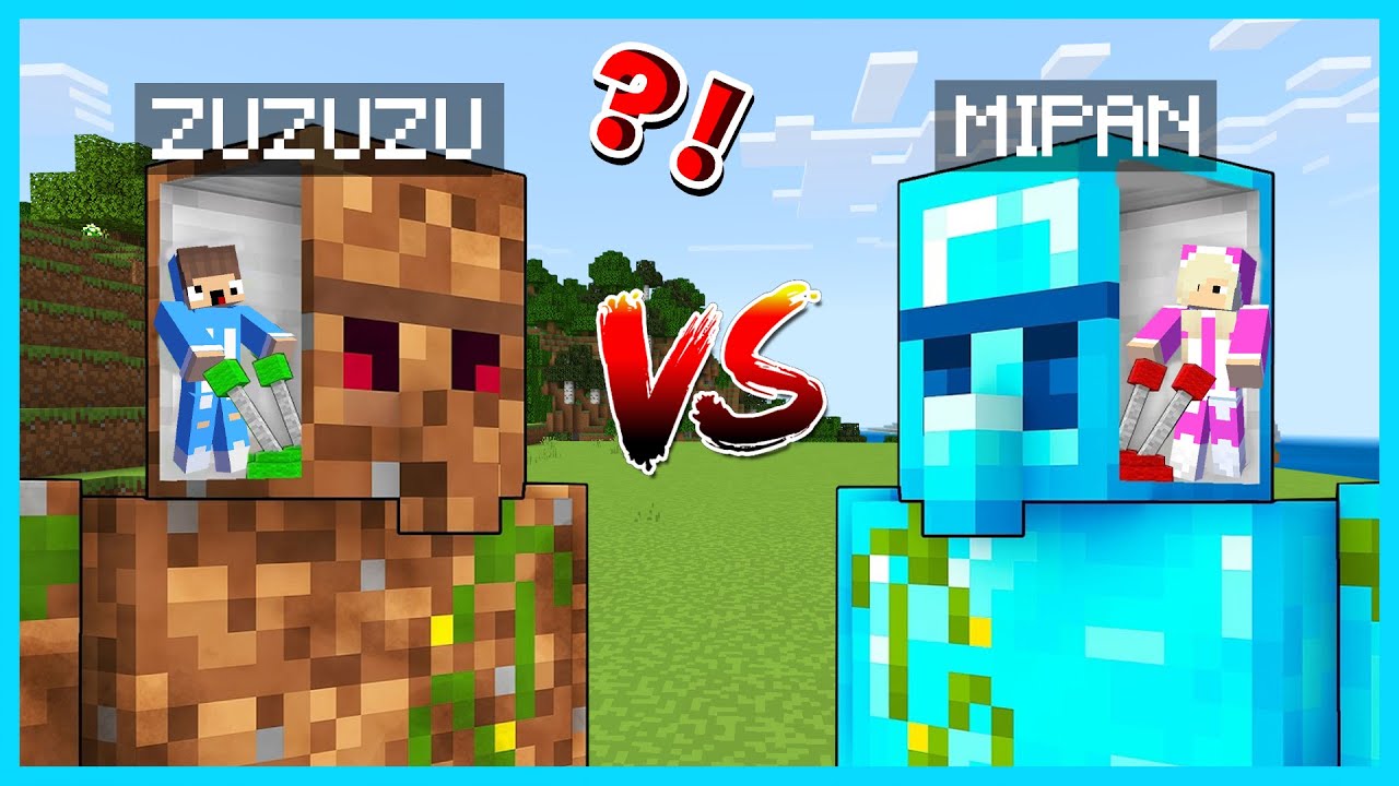 MIPAN & ZUZUZU BISA MENGENDALIKAN IRON GOLEM DAN MENJADI  KUAT DI MINECRAFT!