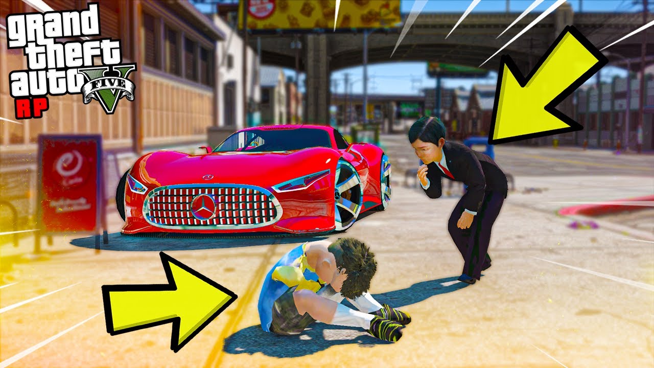 طفل غني يساعد ( ولد يتيم ) 