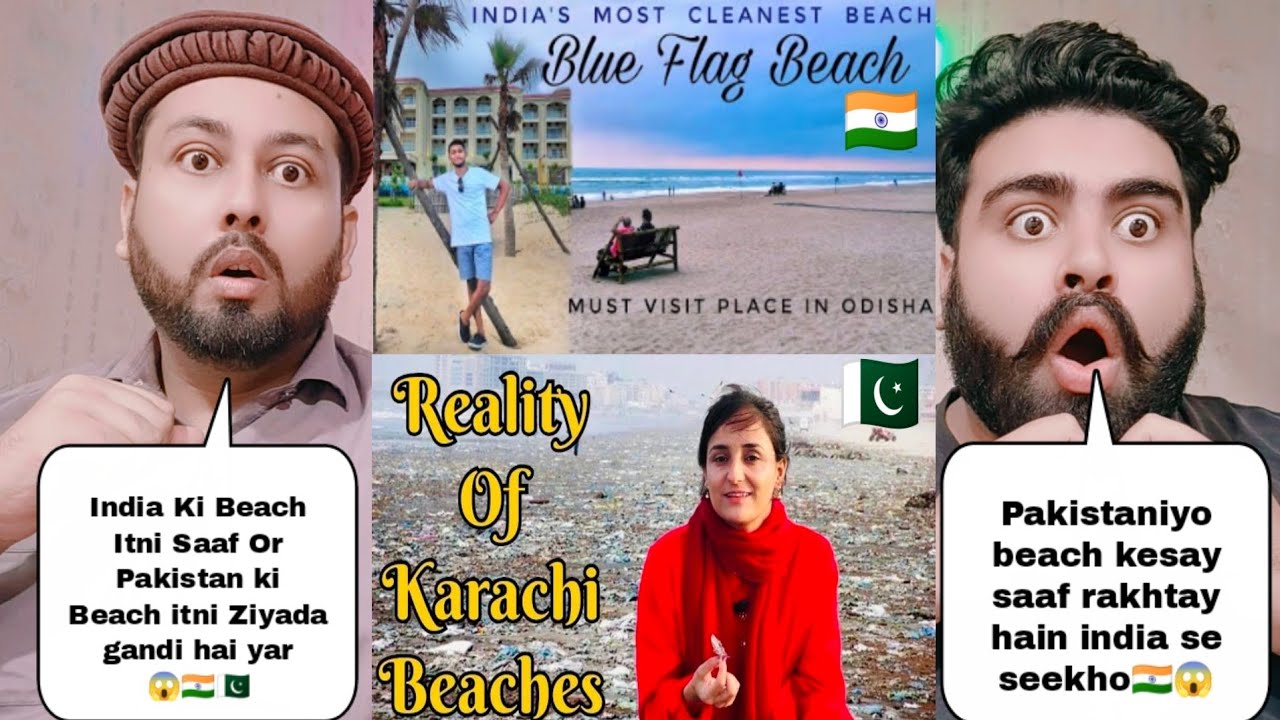Indian Beach Cleanliness Vs Pakistani Beach Cleanliness 