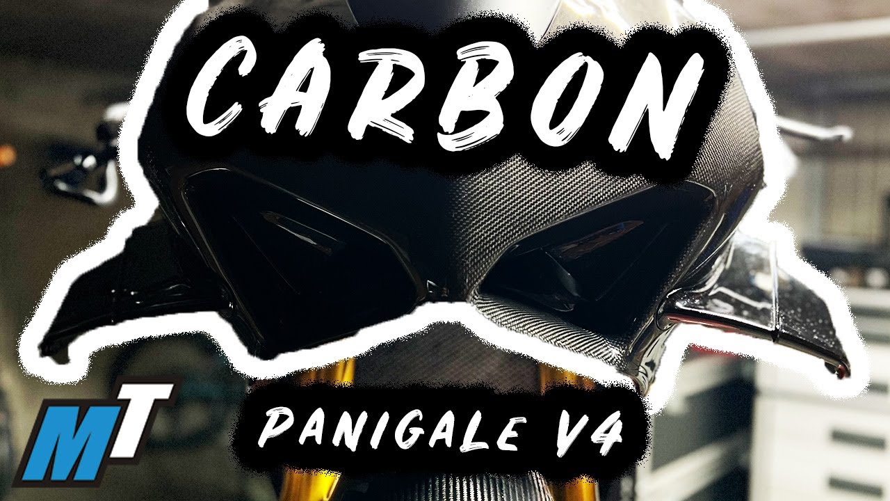 CARBON Verkleidung | Panigale V4 | Gebürsteter Tank | Stealthbomber | Lackierung