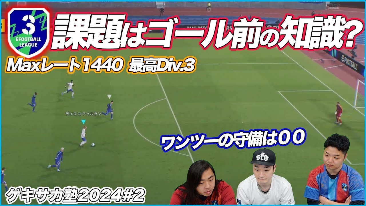 全Div3に届けたい！ 得点力不足はシュートの打ち方!? ワンツーの守備のコツとは【eFootball2024】ゲキサカ塾#2