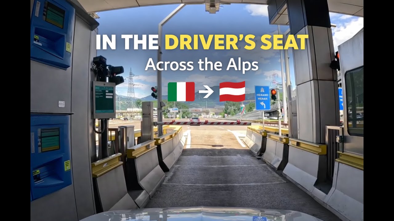 Driving Across The Alps: Northern Italy to Austria (POV Highway Toll) 🇮🇹➡️🇦🇹