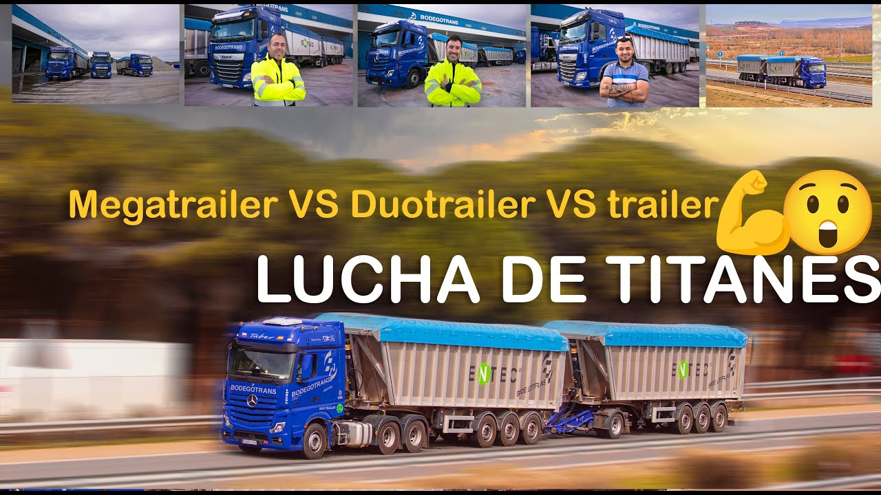 Comparativa Duotrailer, megatrailer y trailer convencional