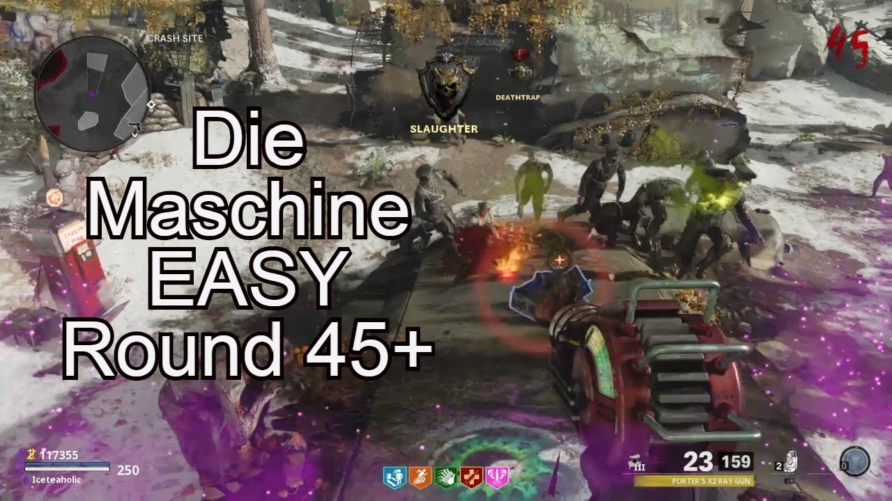 Cold War Zombies Die Maschine EASY Round 45+ W/Raygun (High Round Strategy)