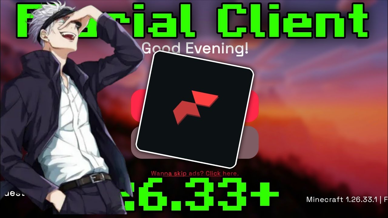 🌿 Flarial Client v1.26.33+ for MCPE/Bedrock | Unity Client