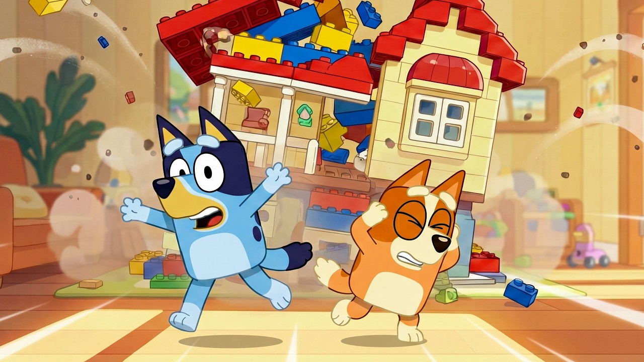 OMG!!!! BLUEY & BINGO Try to Be LEGO Builders… and DESTROY the House!!! 🧱💥😱 | Bluey x Bingo Stories