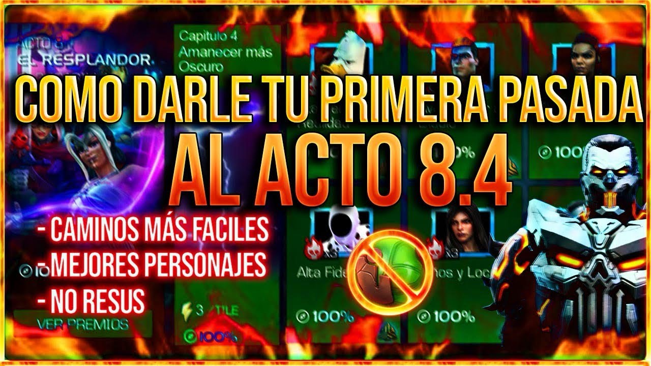 COMO DARLE UNA PASADA AL *ACTO 8.4* CAMINOS & JEFES MÁS FÁCILES ✅ | MCOC