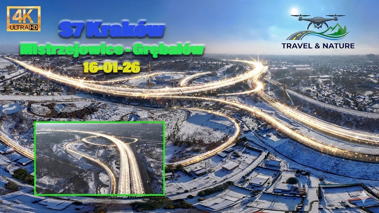 Budowa #S7 #Widoma #Kraków Mistrzejowice Grębałów Otwarcie i odwilż, ale nie na długo