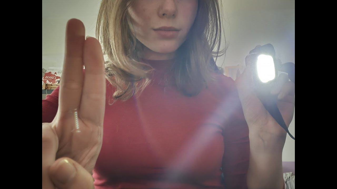 ASMR quick eye exam - follow objects