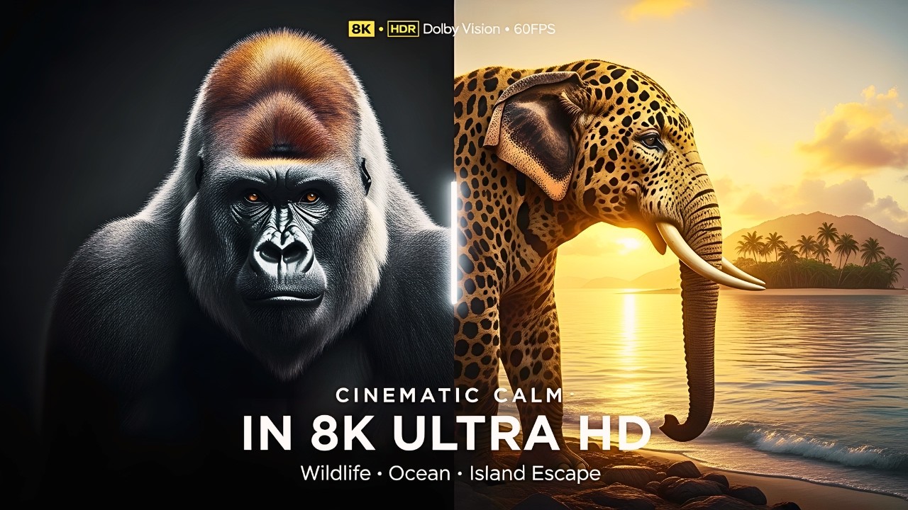 Wildlife & Ocean Paradise in 8K 🌊 Cinematic Nature Escape