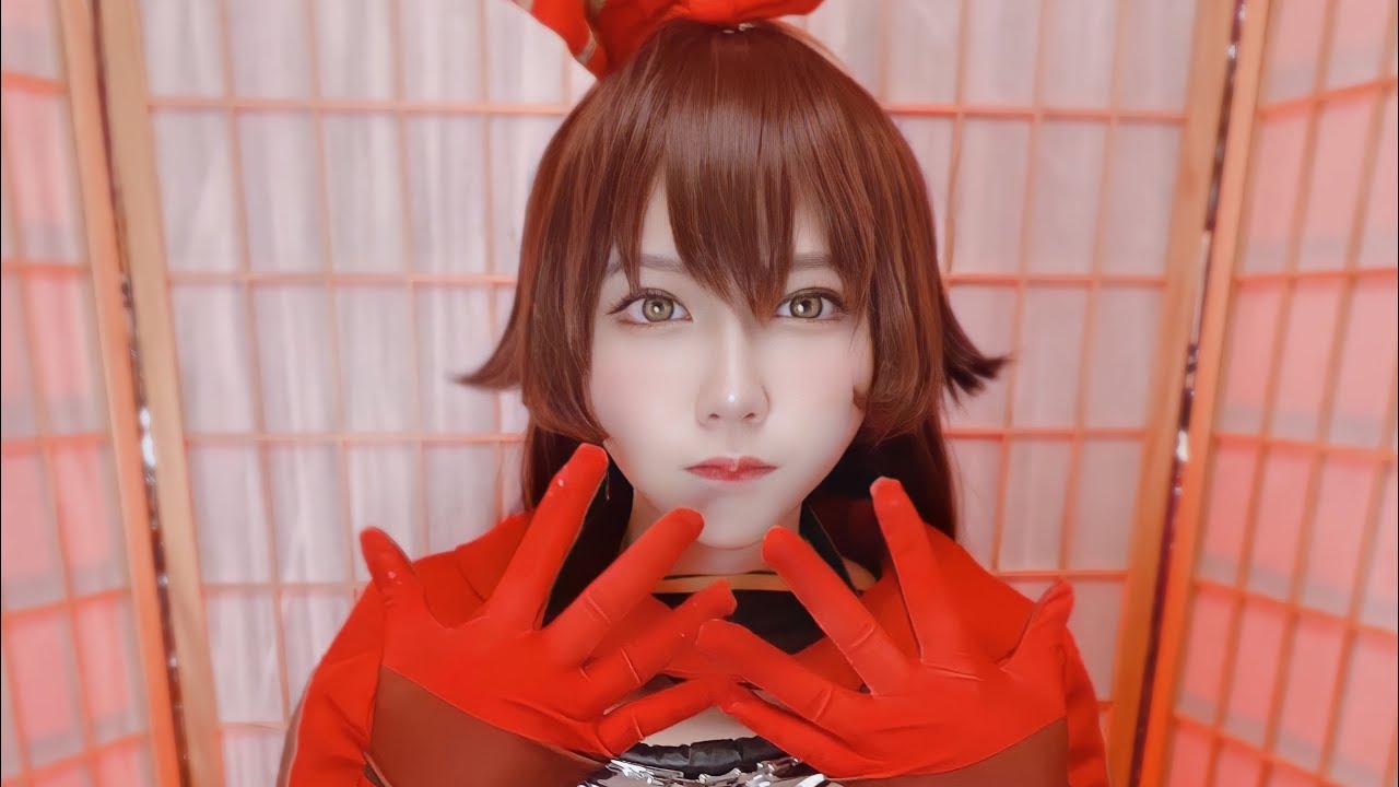 Cosplay “ Amber Genshin impact “at home. (Easy makeup) 💄