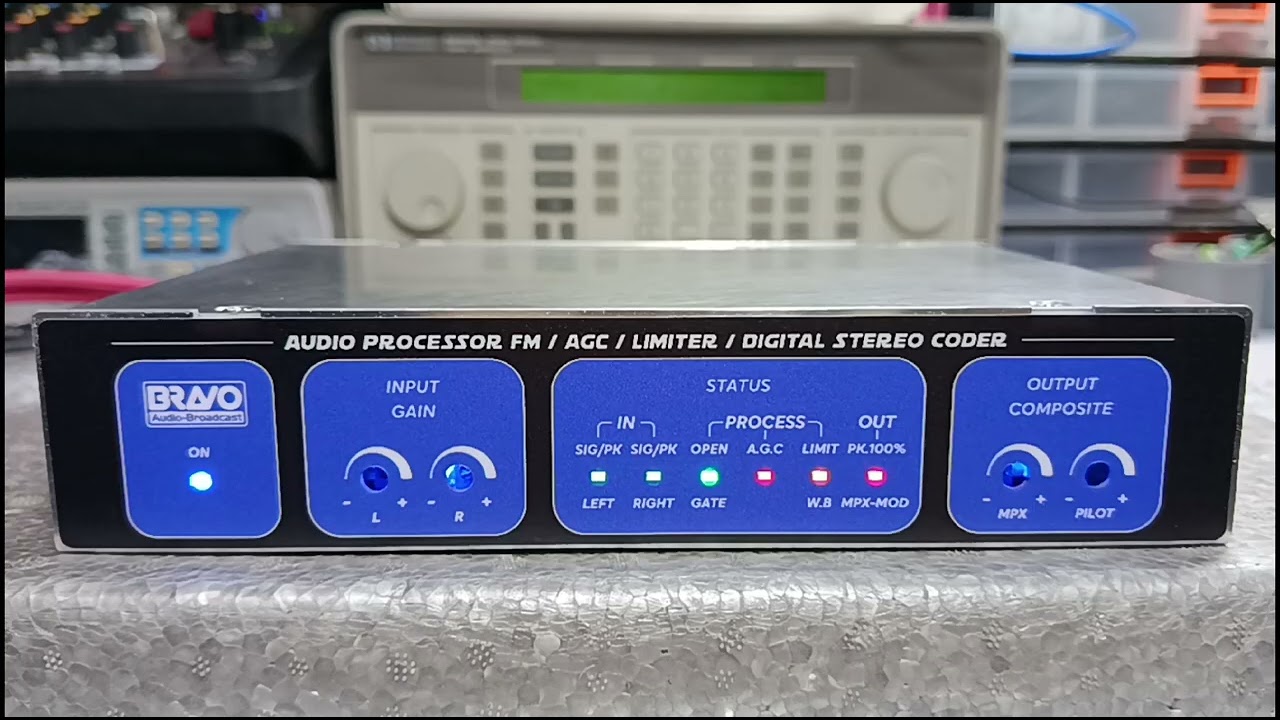 Test Grabación al Aire - PROCESADOR DE AUDIO FM BROADCAST. (TECHNO - EURODANCE) #fm #processor #rf  