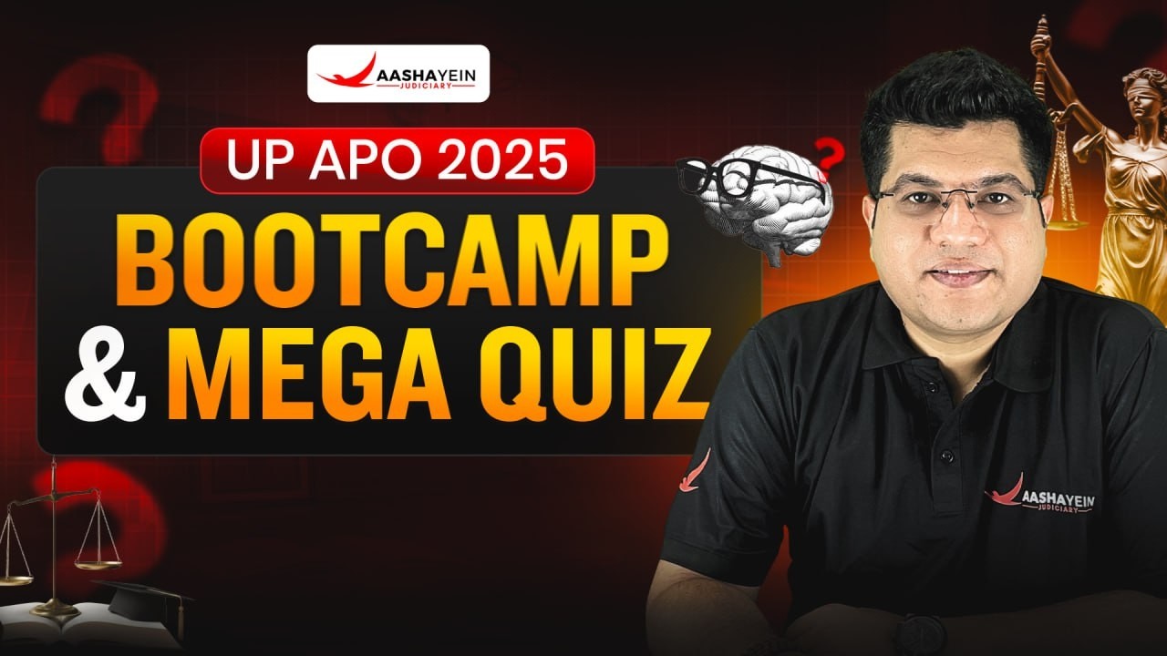 UP APO Exam 2026🔥|  UP APO 2026 Bootcamp & Quiz Competition by Aashayein Judiciary ✍️