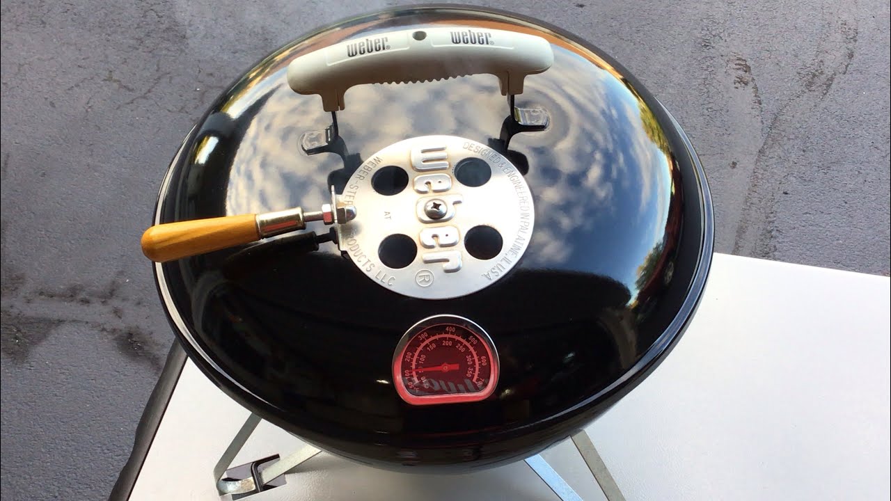 Weber Smokey Joe Modified Charcoal Grill / Reverse Seared 1/2 Pound Burgers!