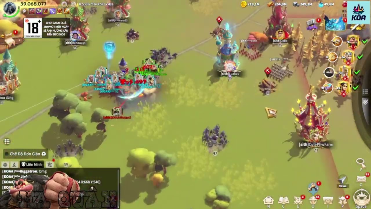 CoD: Lẩu cháo cùng 2 main Kỵ binh T4 '' Ma Quân ft 55 , Zone Rồng ss5