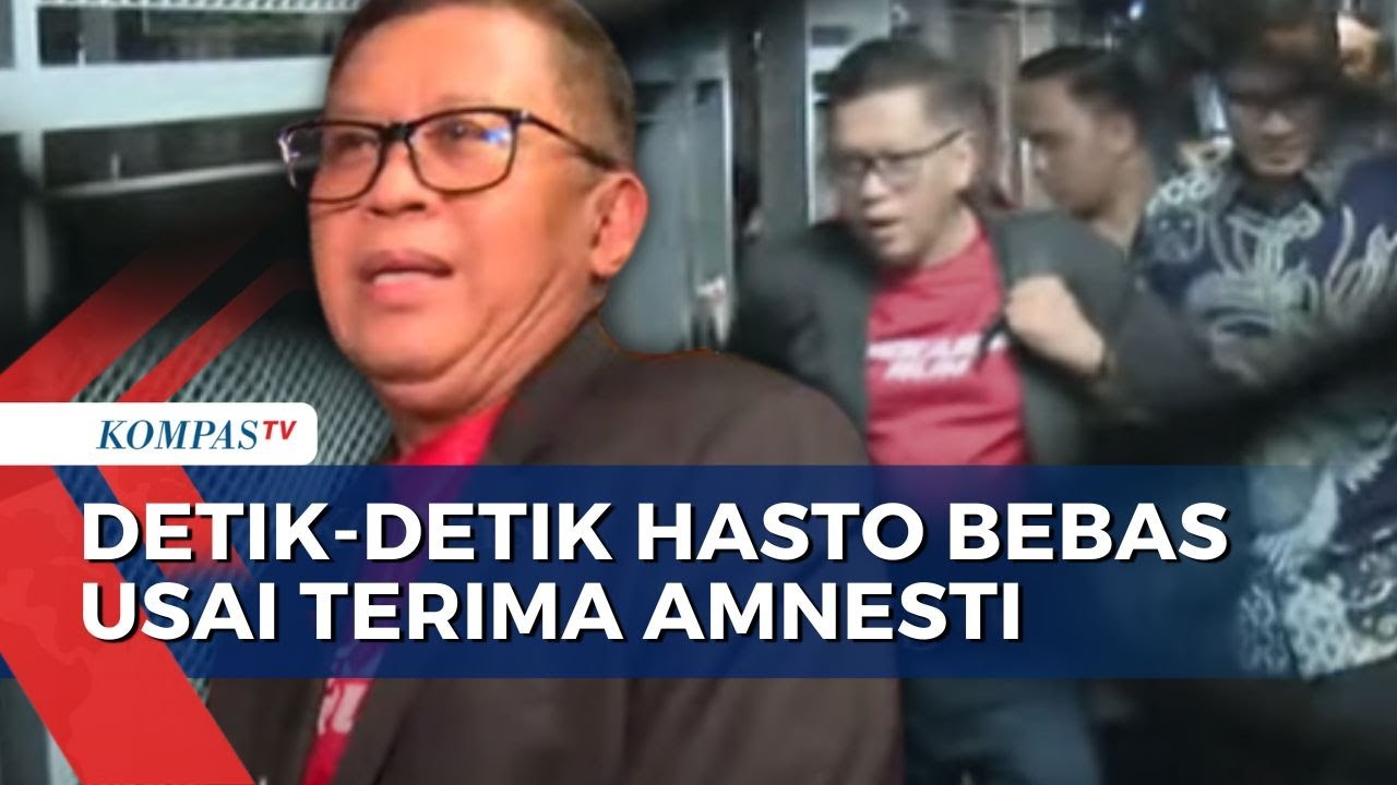 Lempar Senyum! Detik-Detik Hasto Kristiyanto Bebas Usai Terima Amnesti dari Presiden Prabowo