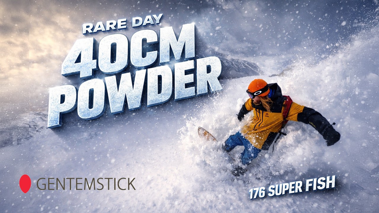 Super Sick Rare 40cm Powder Day on the Gentemstick Super Fish