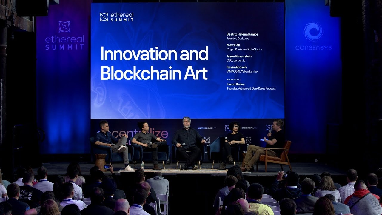 Innovation and Blockchain Art - Panel at #EtherealNY 2019