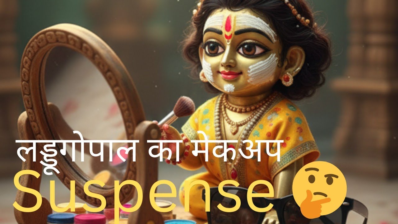 Shocking Surprise! 😱 Laddu Gopal Ka Makeup Suspense | आखिर क्या हुआ?🤔🥹 