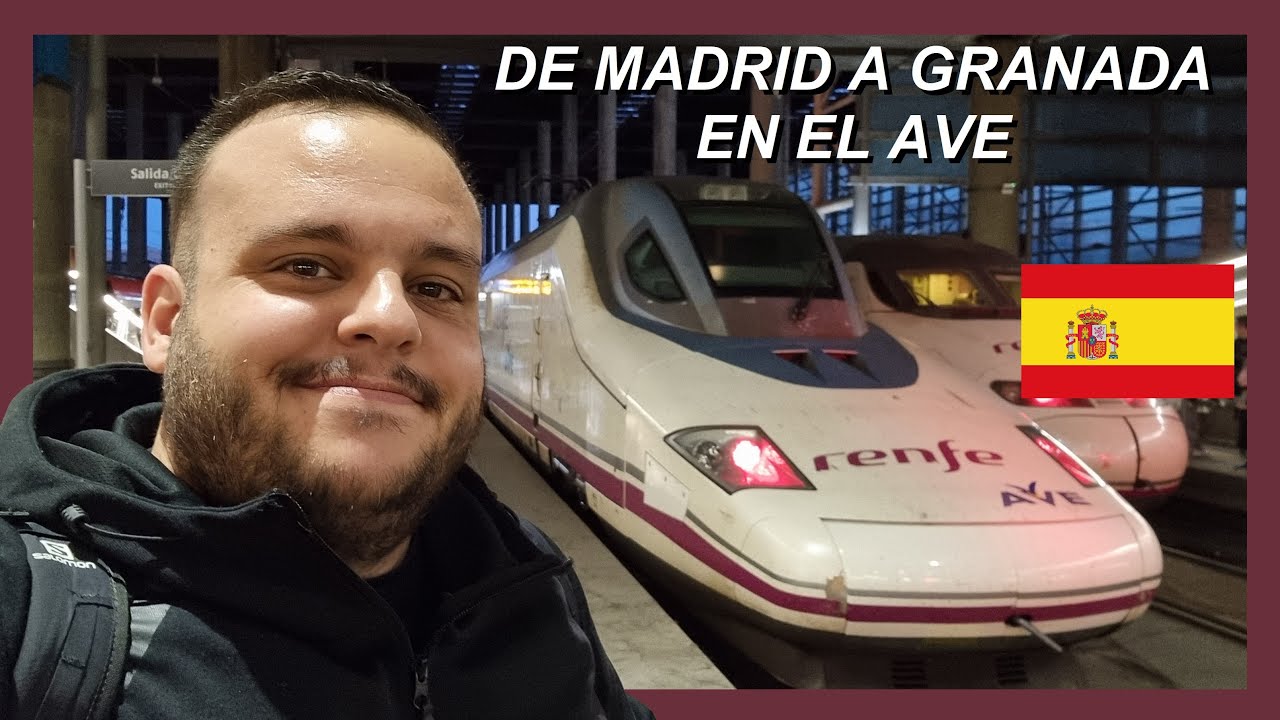 De MADRID a GRANADA en el AVE de RENFE 🚄🛤️⛰️ l MARCOS VITALE 4K