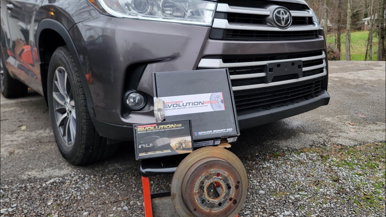 Replacing the rear brakes on our 2018 Toyota Highlander