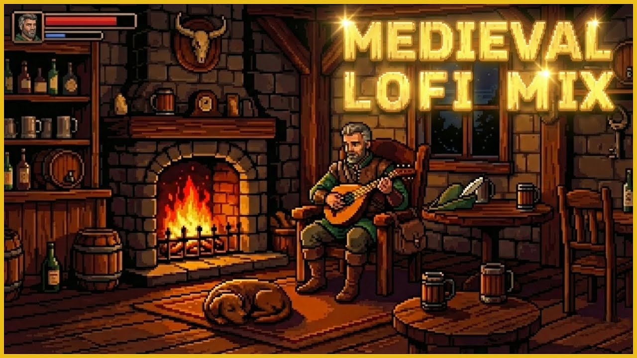 Medieval Lofi Tavern Mix 🍺 Music for D&D / Reading / Relaxing [Long Rest - Full Album]