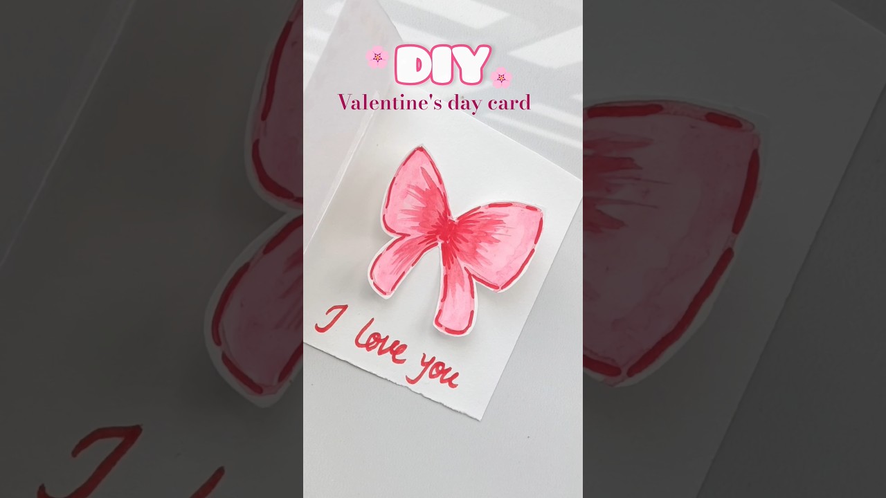 diy valentine's day card idea🎀